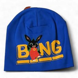 Čepice králíček Bing tm. modrá 54