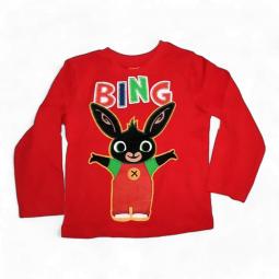 Králíček Bing tričko červené 92