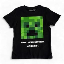 Minecraft tričko černé 128