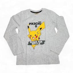 Pokémon tričko Pikachu šedé 128