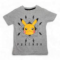 Pokémon tričko Pikachu šedé vel. 110/116