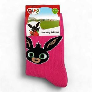 Bing ponožky dívčí tm.růžové 31-34