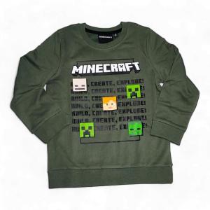 Minecraft mikina Explore šedo zelená 116