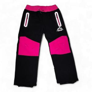 Softshellové kalhoty dětské zateplené Mountain 2 růžovo-černé 104
