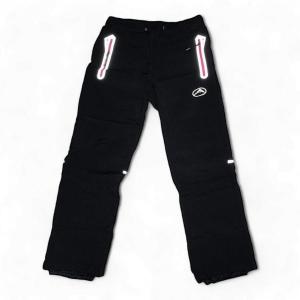 Softshellové kalhoty dětské zateplené Mountain černé - růžový zip 170