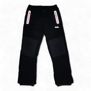 Softshellové kalhoty dětské zateplené Outdoor černé - růžový zip 158