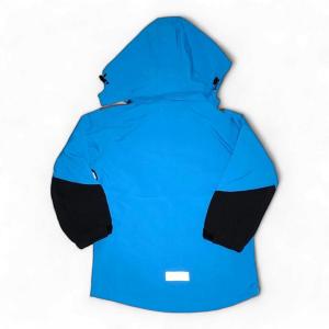 Softshellová bunda dětská zateplená Outdoor černo-modrá 146