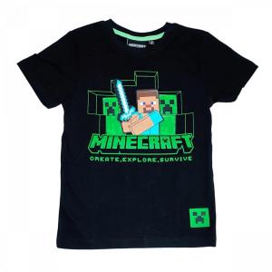 Minecraft tričko Explore černé 152