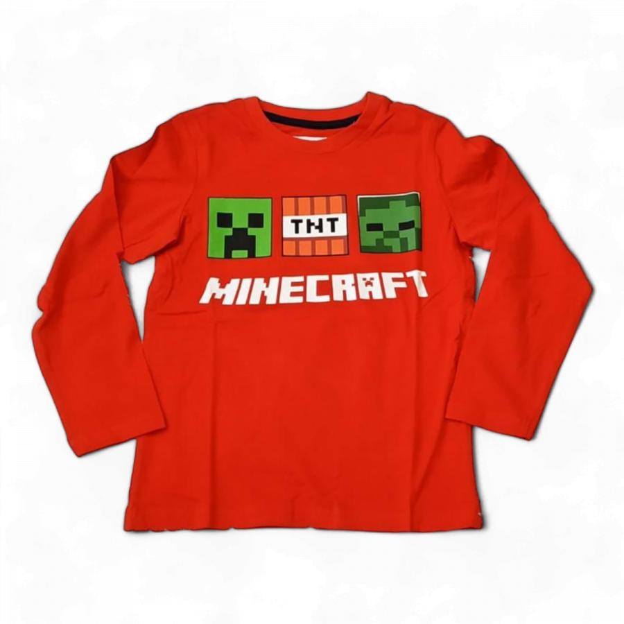 Minecraft tričko červené 134
