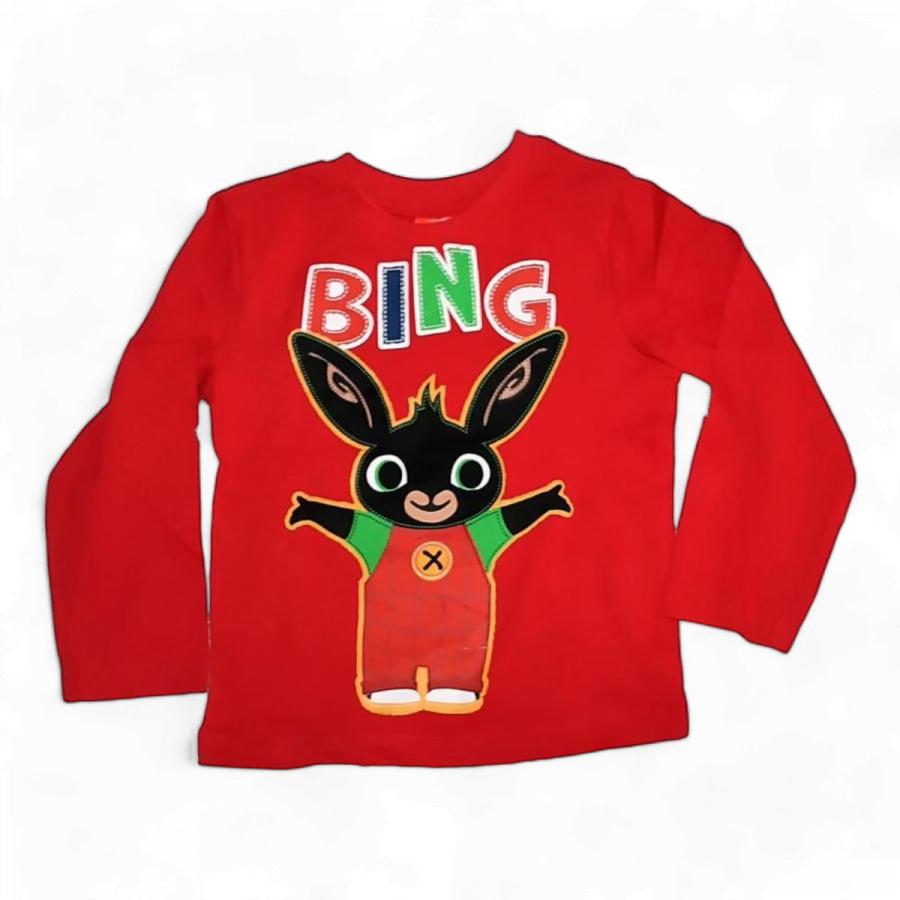 Králíček Bing tričko červené 92