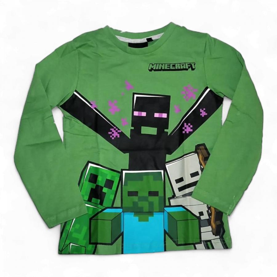 Minecraft tričko zelené Zombies 140