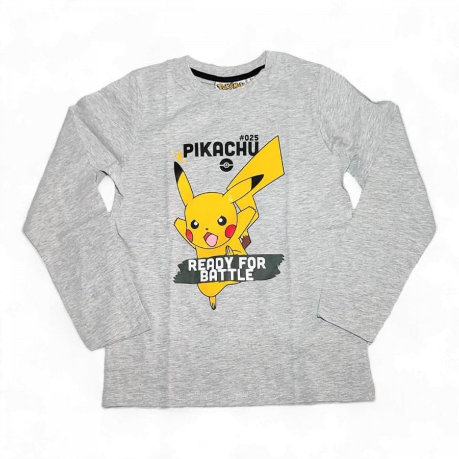 Pokémon tričko Pikachu šedé 164