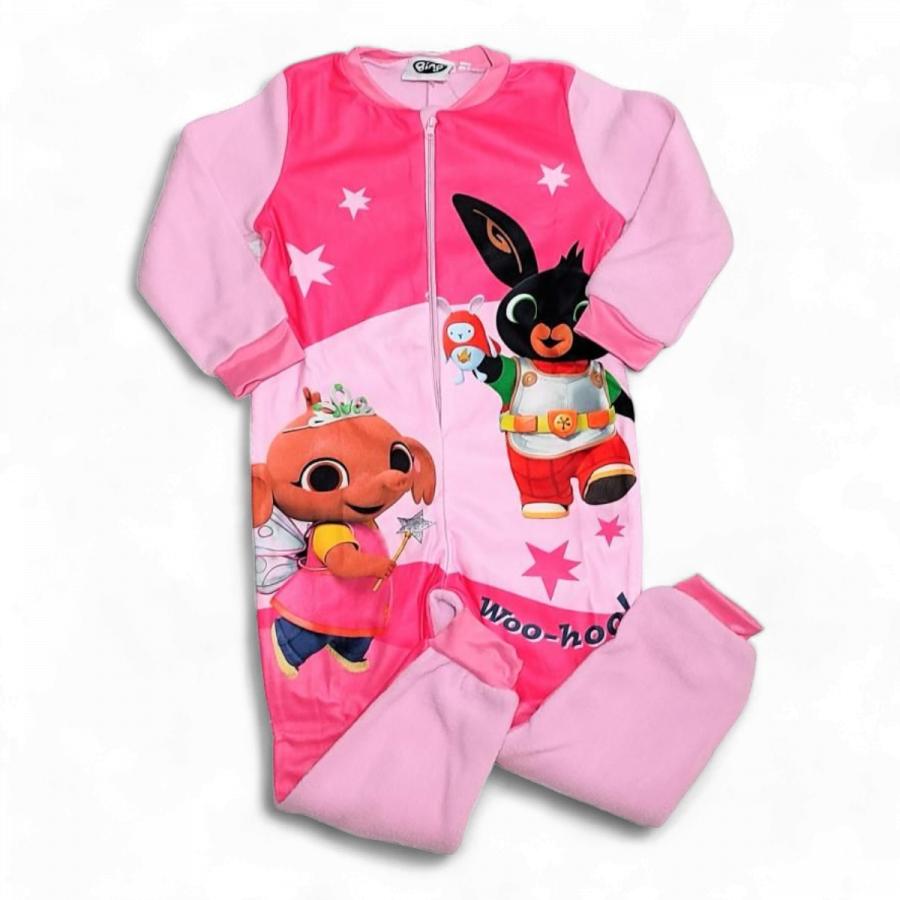 Králíček Bing pyžamo overál Woo-hoo sv. růžové 104