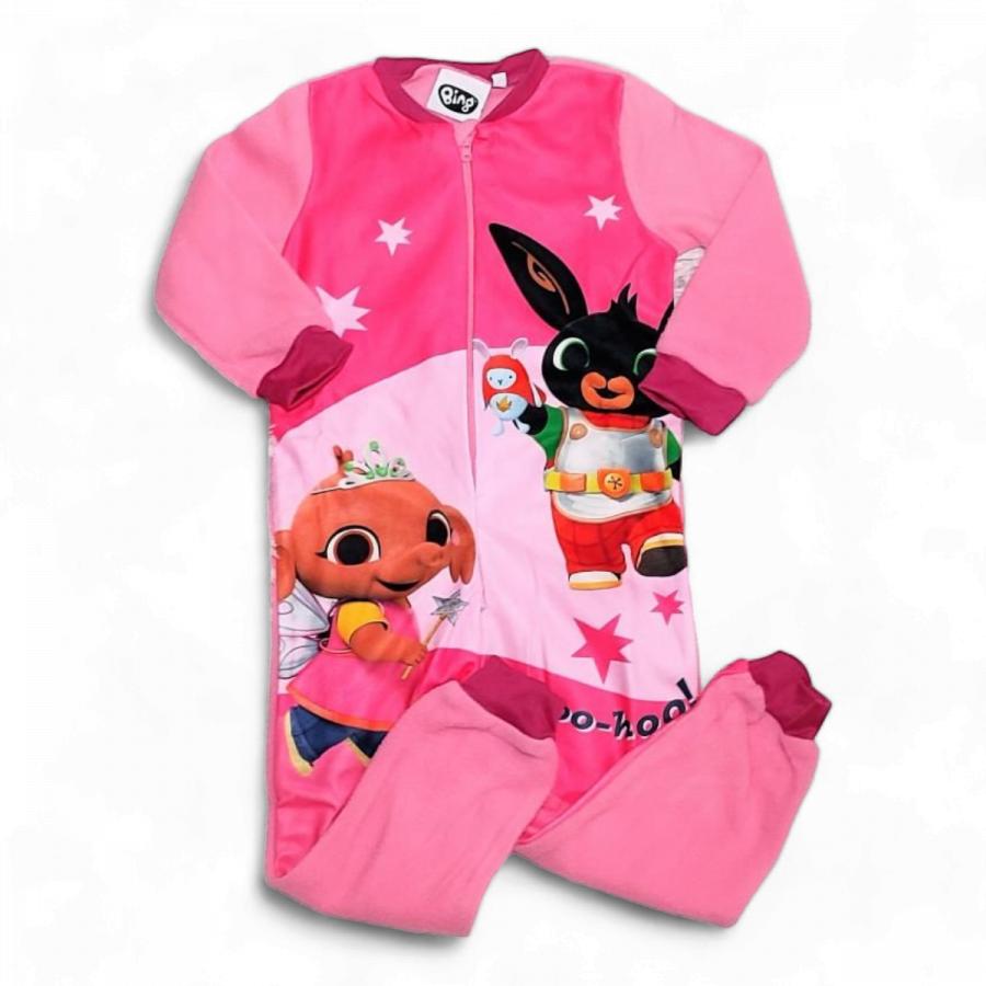 Králíček Bing pyžamo overál Woo-hoo růžové 104