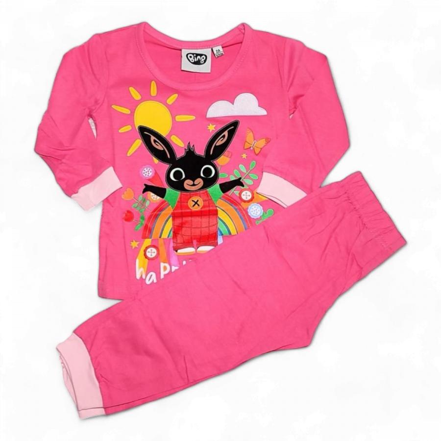 Králíček Bing pyžamo Happy růžové 92