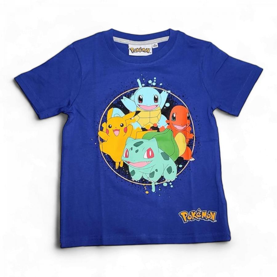 Pokémon tričko Friends modré vel. 152