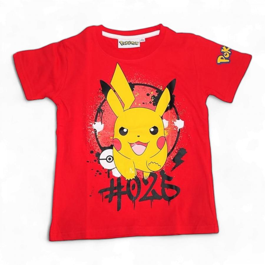 Pokémon tričko H025 červené vel. 152