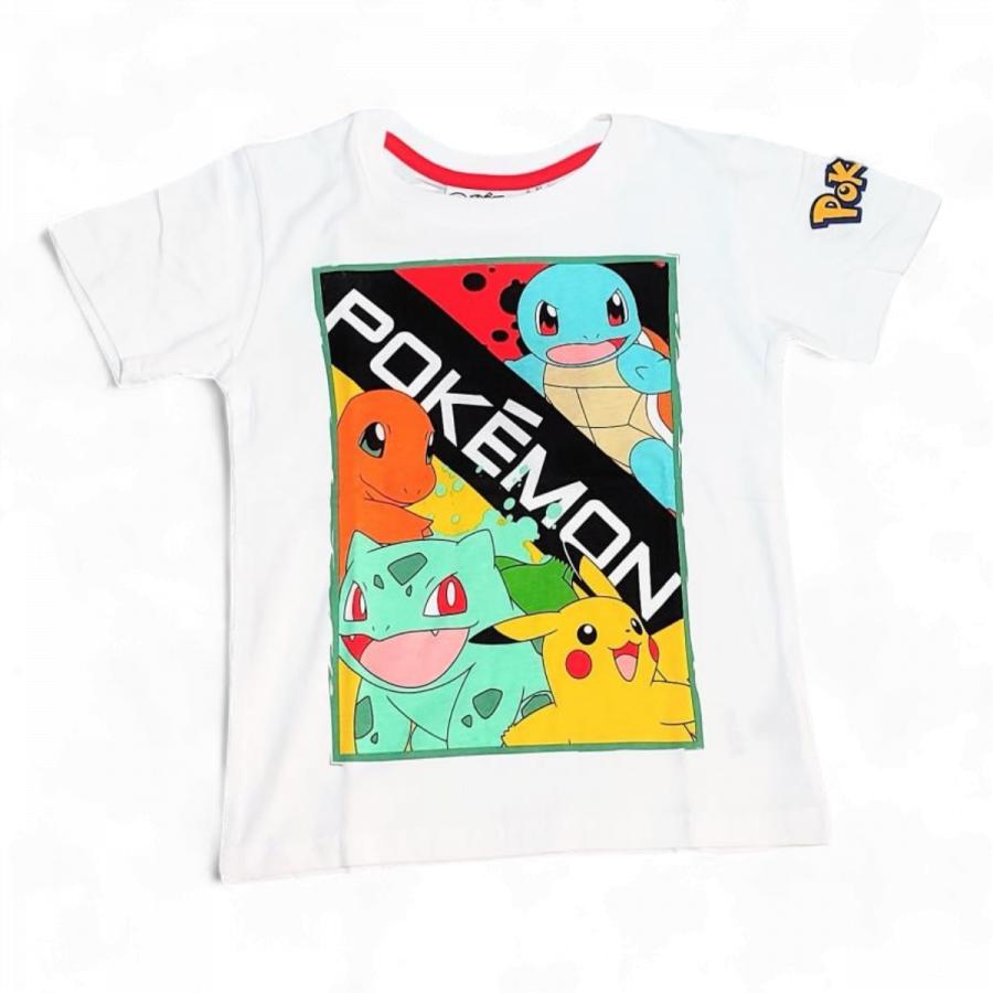 Pokémon tričko Friends bílé vel. 152