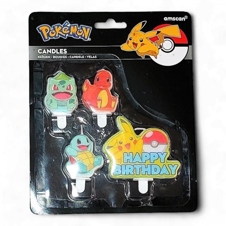 Pokémon dortové svíčky 4ks