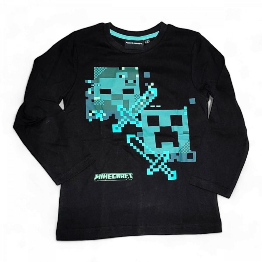Minecraft tričko Fight černé 152